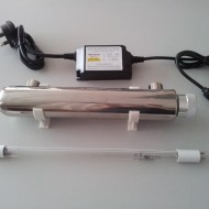 Đèn UV khử trùng nước phòng thí nghiệm, nước phòng nha sĩ 1 GPM